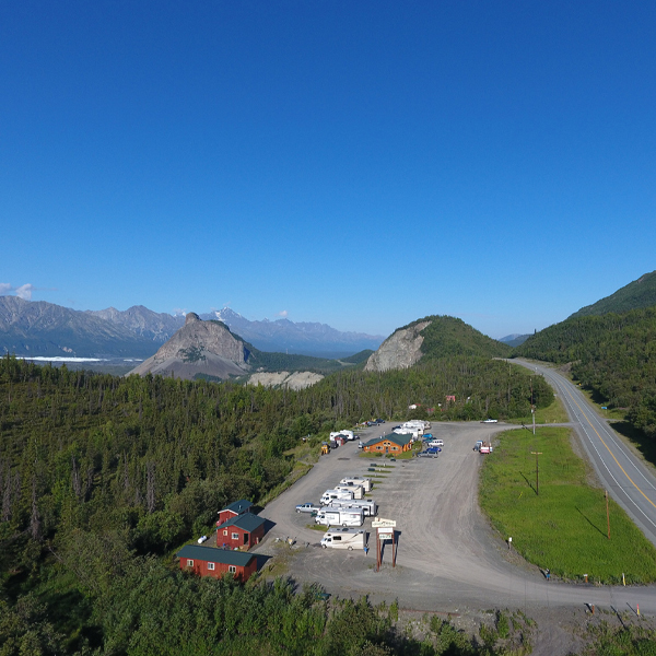 Grand View RV Park near the Matanuska Glacier in Chickaloon, Alaska