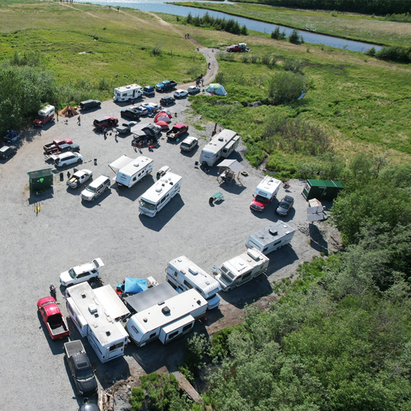 Nash Bayfront Campground on Resurrection Bay near Seward, Alaska