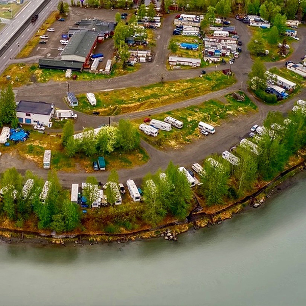 River Terrace RV Park on the Kenai River in Soldotna, Alaska