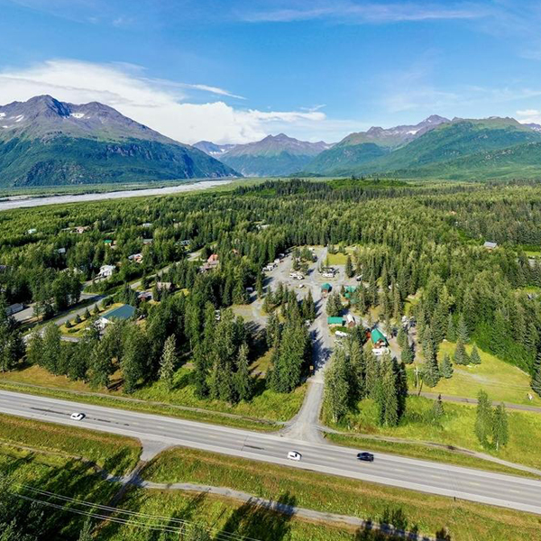 Valdez KOA Journey campground near Prince William Sound, Alaska